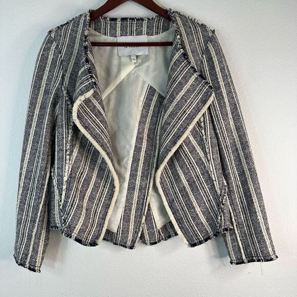 Derek Lam Jackets & Blazers - Derek Lam 10 Crosby Tweed Blue Striped Blazer Jacket Womens 8 Modern Career